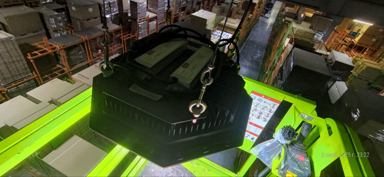 Vervanging van de verlichting bij Honda Motors Gent uitgevoerd tijdens de nacht