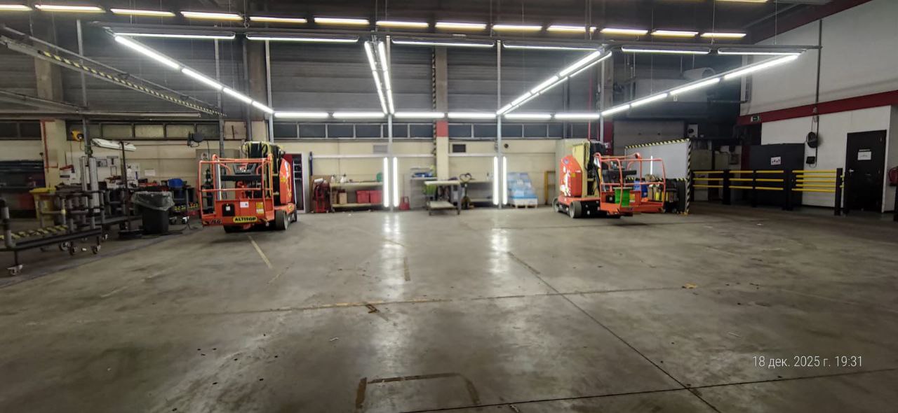 Installatie van industriële verlichting bij Honda Motors